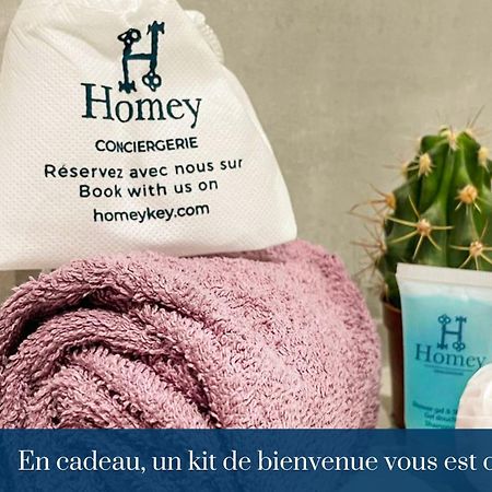 Homey Keola - Parking Prive Gratuit - Aux Portes De Geneve - Au Pied Du Tram - Appartement Avec 1 Chambre Et Un Grand Salon Avec Un Canape-Lit Ambilly Exterior foto